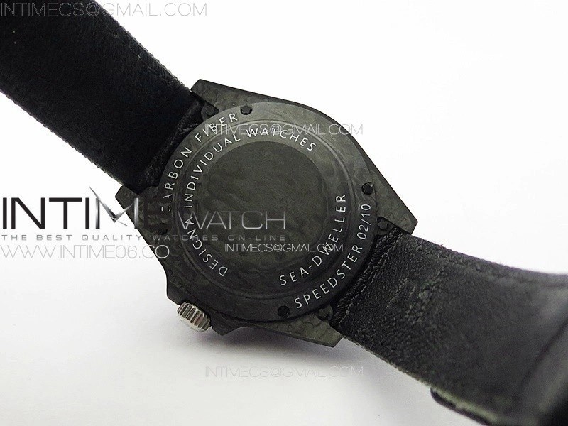 Sea Dweller 43mm Carbon 'IRBIS' DIWF Best Edition Green Dial on Green Nylon Strap A2824