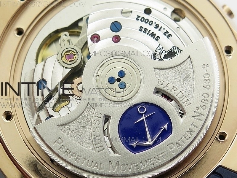 Executive Toro RG TWA 1:1 Best Edition White Dial on Blue Rubber Strap Asian UN-32