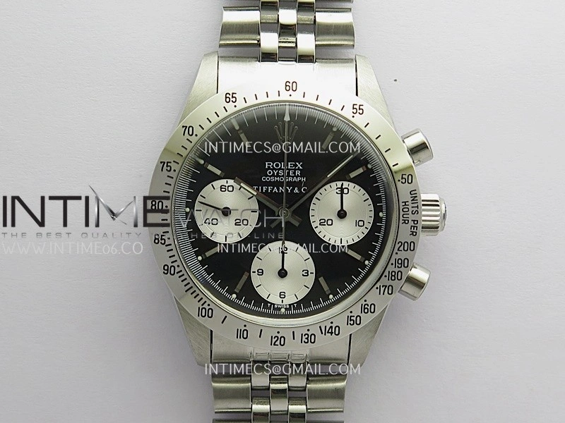 Daytona 6262 Tiffany SS MSF Best Edition Black Dial Silver Subdials On SS Jubilee Bracelet Venus 75