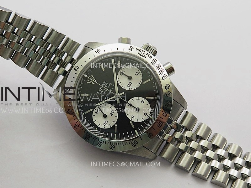 Daytona 6262 Tiffany SS MSF Best Edition Black Dial Silver Subdials On SS Jubilee Bracelet Venus 75