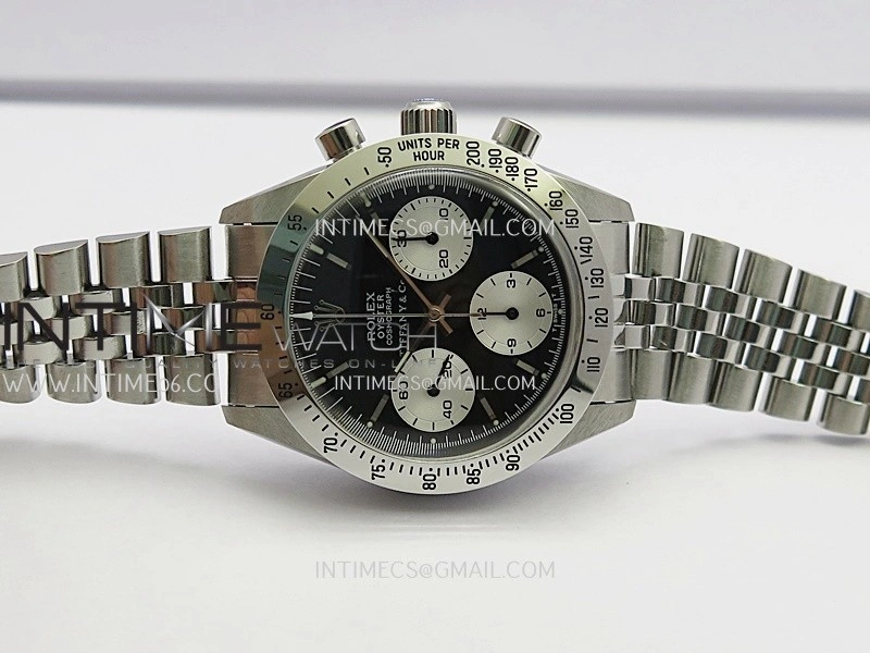 Daytona 6262 Tiffany SS MSF Best Edition Black Dial Silver Subdials On SS Jubilee Bracelet Venus 75
