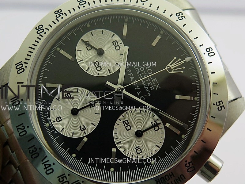 Daytona 6262 Tiffany SS MSF Best Edition Black Dial Silver Subdials On SS Jubilee Bracelet Venus 75