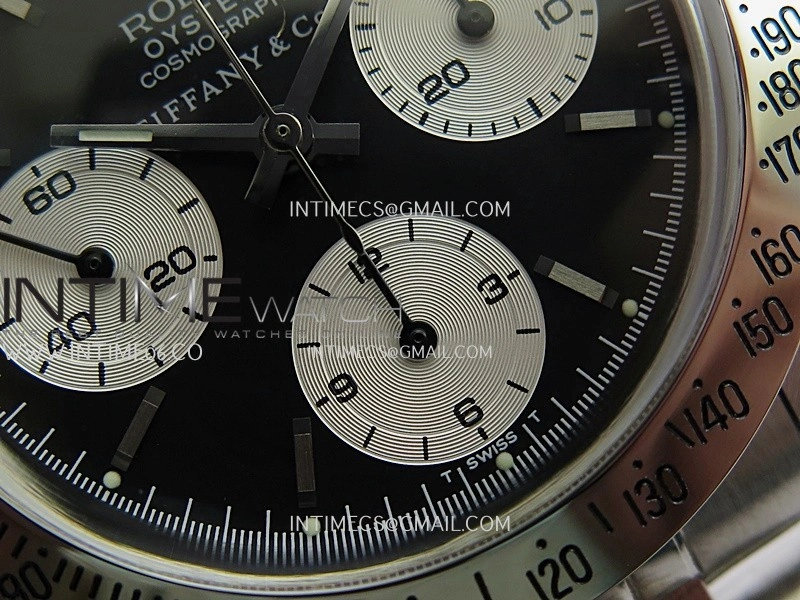 Daytona 6262 Tiffany SS MSF Best Edition Black Dial Silver Subdials On SS Jubilee Bracelet Venus 75