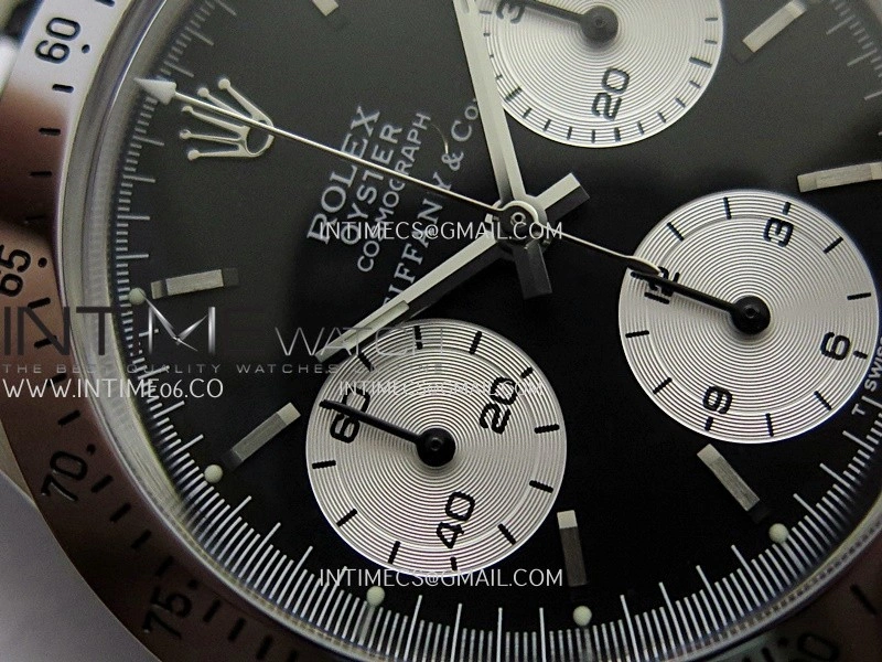 Daytona 6262 Tiffany SS MSF Best Edition Black Dial Silver Subdials On SS Jubilee Bracelet Venus 75