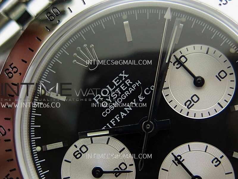 Daytona 6262 Tiffany SS MSF Best Edition Black Dial Silver Subdials On SS Jubilee Bracelet Venus 75