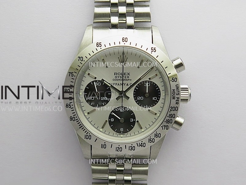 Daytona 6239 Tiffany SS MSF Best Edition Silver Dial Black Subdials On SS Jubilee Bracelet Venus 75