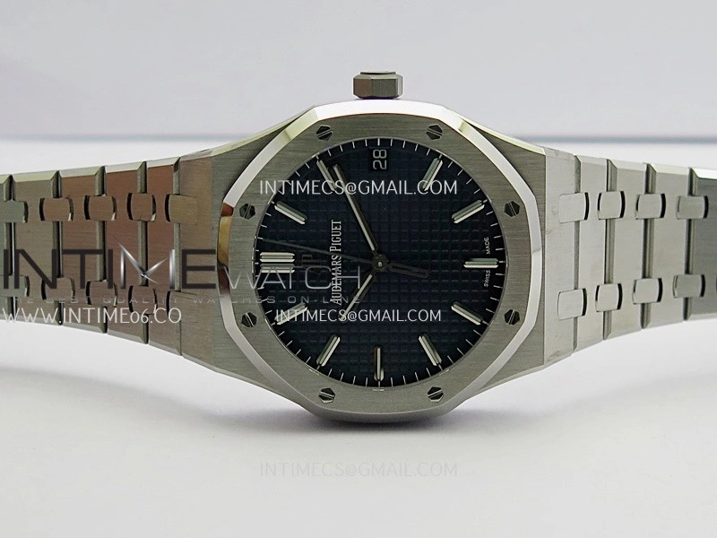 Royal Oak 15500 SS VSF 1:1 Best Edition Blue Dial On SS Bracelet Super Clone DD4302