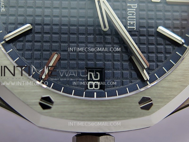 Royal Oak 15500 SS VSF 1:1 Best Edition Blue Dial On SS Bracelet Super Clone DD4302