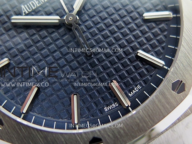 Royal Oak 15500 SS VSF 1:1 Best Edition Blue Dial On SS Bracelet Super Clone DD4302