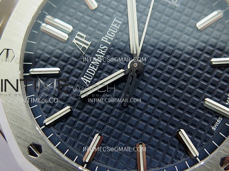 Royal Oak 15500 SS VSF 1:1 Best Edition Blue Dial On SS Bracelet Super Clone DD4302