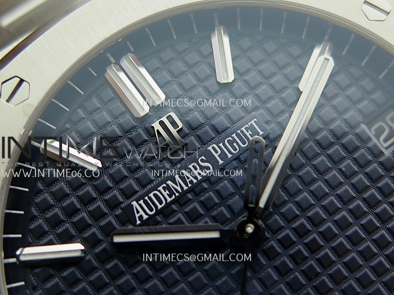 Royal Oak 15500 SS VSF 1:1 Best Edition Blue Dial On SS Bracelet Super Clone DD4302