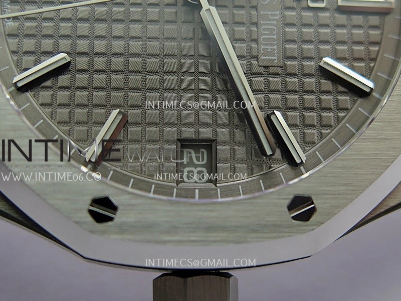 Royal Oak 15500 SS VSF 1:1 Best Edition Gray Dial On SS Bracelet Super Clone DD4302