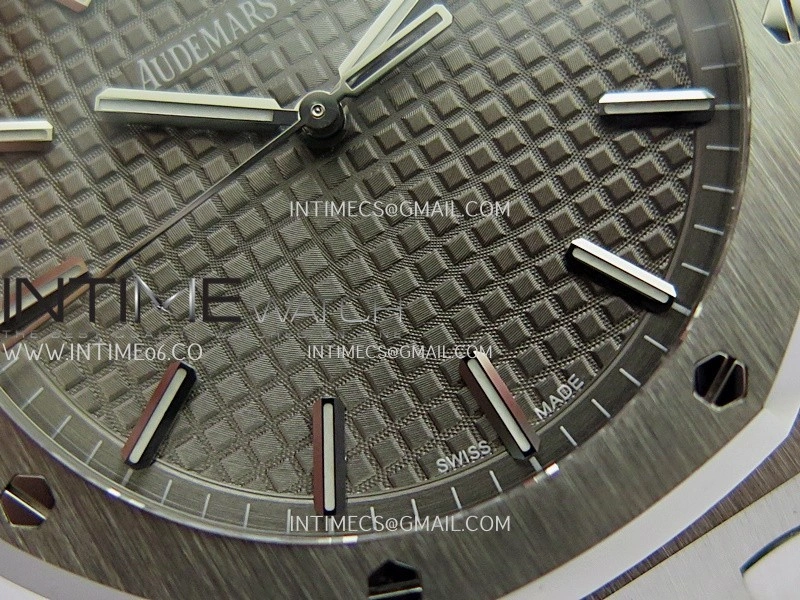Royal Oak 15500 SS VSF 1:1 Best Edition Gray Dial On SS Bracelet Super Clone DD4302