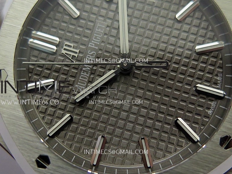 Royal Oak 15500 SS VSF 1:1 Best Edition Gray Dial On SS Bracelet Super Clone DD4302