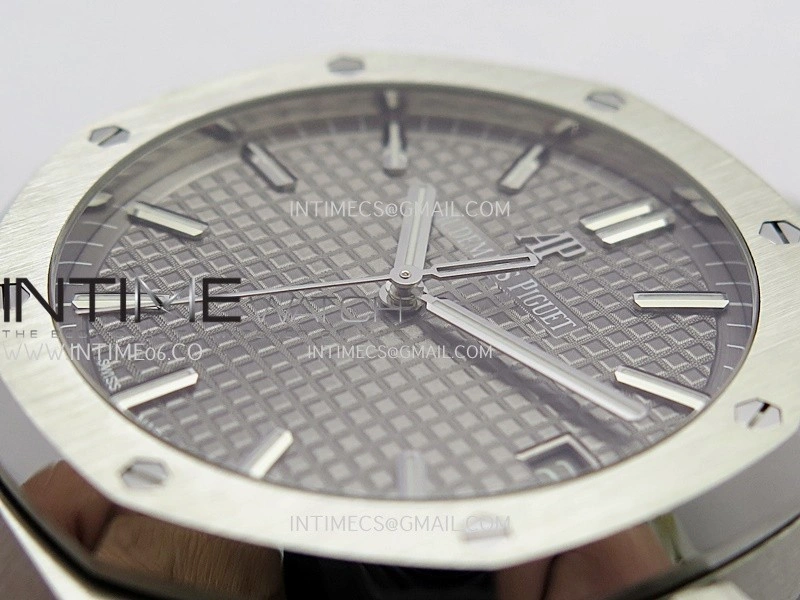 Royal Oak 15500 SS VSF 1:1 Best Edition Gray Dial On SS Bracelet Super Clone DD4302