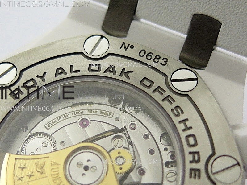 Royal Oak Offshore Diver 15707 White Ceramic ZF 1:1 Best Edition SA3120 Super Clone