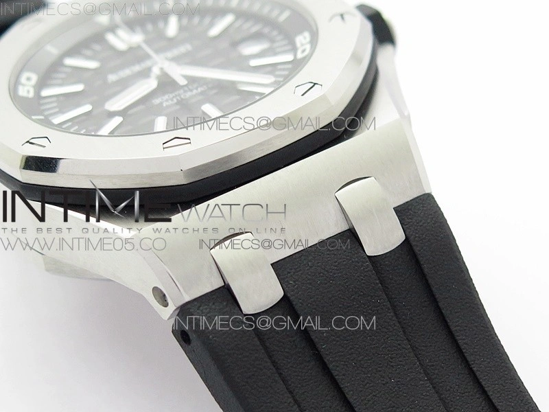 Royal Oak Offshore Diver 15710 ZF 1:1 Best Edition Black Dial on Black Rubber Strap
