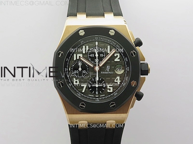 Royal Oak Offshore Rubberclad RG TKF Best Edition Black Dial on Rubber Strap A7750