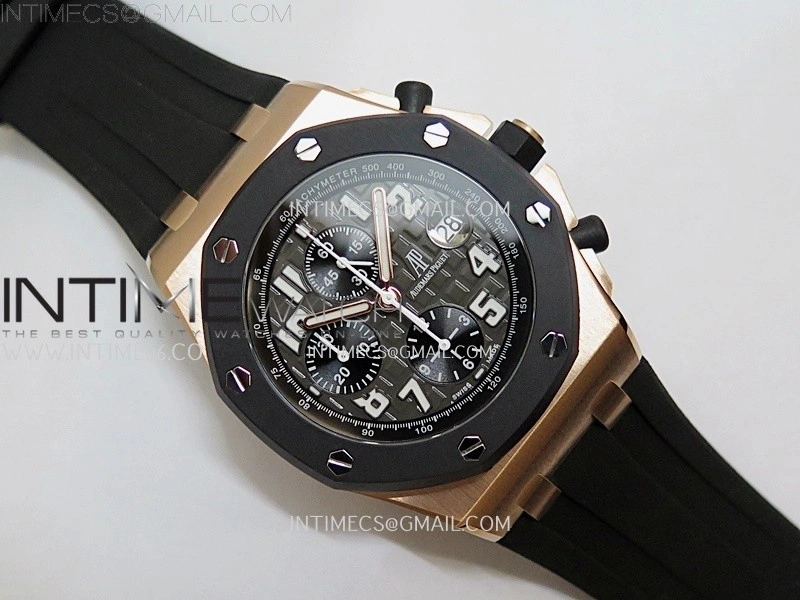 Royal Oak Offshore Rubberclad RG TKF Best Edition Black Dial on Rubber Strap A7750