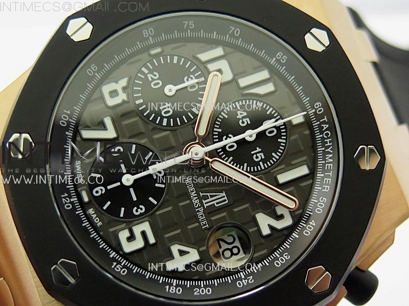 Royal Oak Offshore Rubberclad RG TKF Best Edition Black Dial on Rubber Strap A7750