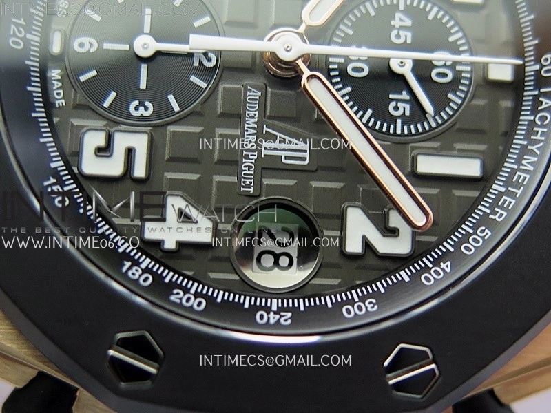 Royal Oak Offshore Rubberclad RG TKF Best Edition Black Dial on Rubber Strap A7750