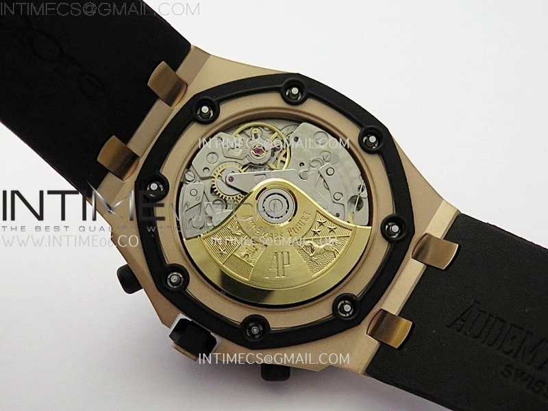 Royal Oak Offshore Rubberclad RG TKF Best Edition Black Dial on Rubber Strap A7750