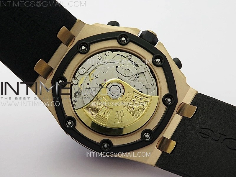 Royal Oak Offshore Rubberclad RG TKF Best Edition Black Dial on Rubber Strap A7750