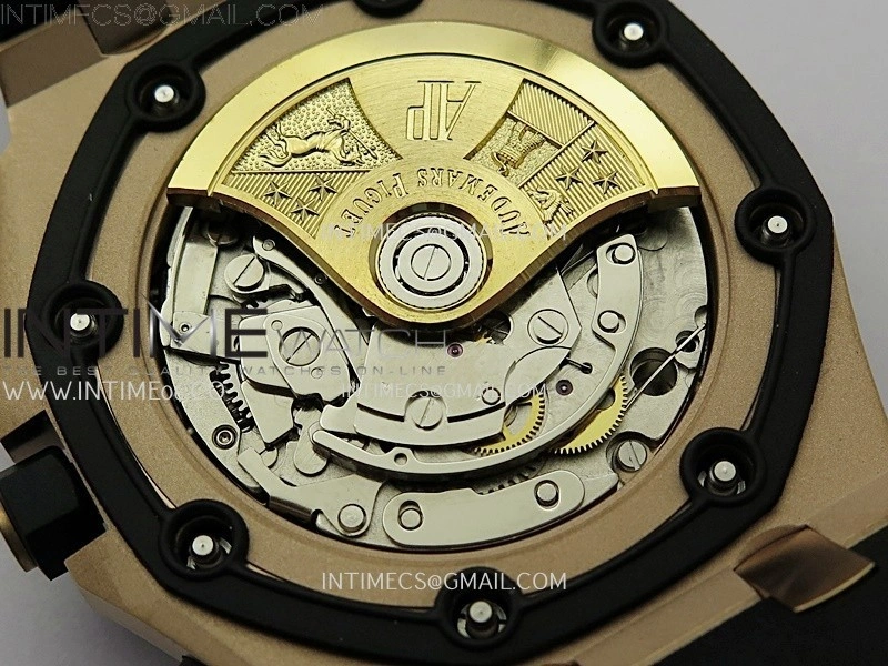 Royal Oak Offshore Rubberclad RG TKF Best Edition Black Dial on Rubber Strap A7750