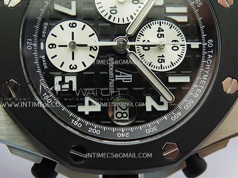 Royal Oak Offshore Rubberclad SS TKF Best Edition Black Dial on Rubber Strap A7750