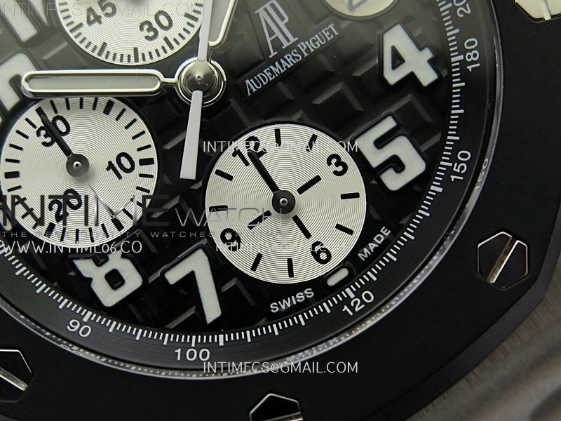 Royal Oak Offshore Rubberclad SS TKF Best Edition Black Dial on Rubber Strap A7750