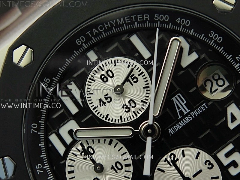 Royal Oak Offshore Rubberclad SS TKF Best Edition Black Dial on Rubber Strap A7750