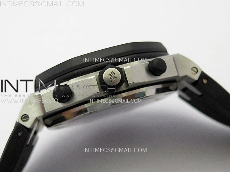 Royal Oak Offshore Rubberclad SS TKF Best Edition Black Dial on Rubber Strap A7750