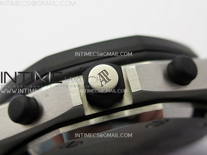 Royal Oak Offshore Rubberclad SS TKF Best Edition Black Dial on Rubber Strap A7750
