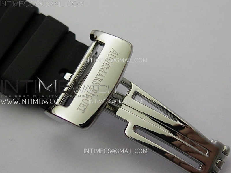 Royal Oak Offshore Rubberclad SS TKF Best Edition Black Dial on Rubber Strap A7750