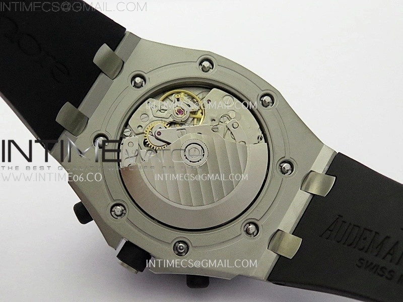 Royal Oak Offshore Rubberclad SS TKF Best Edition Black Dial on Rubber Strap A7750