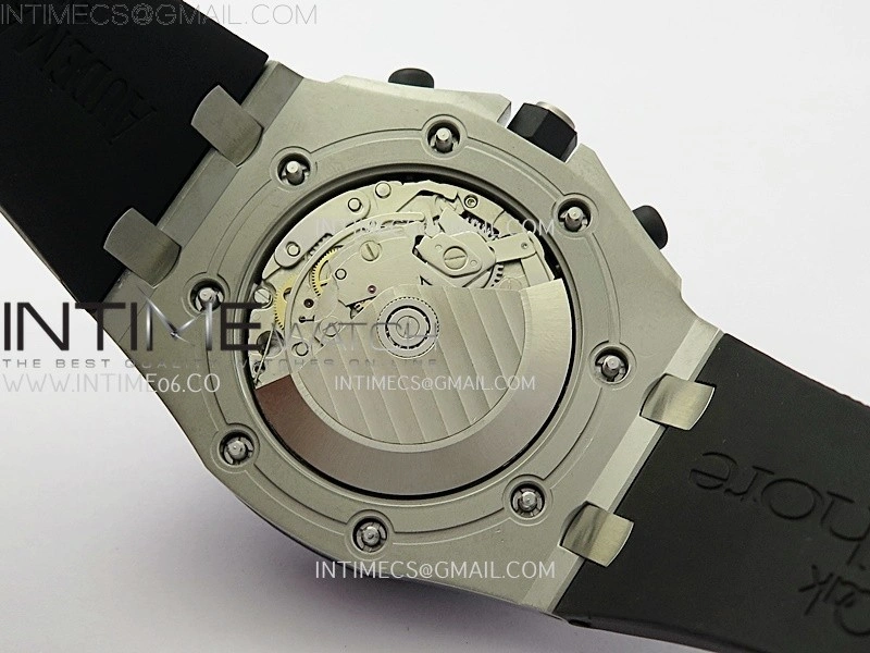 Royal Oak Offshore Rubberclad SS TKF Best Edition Black Dial on Rubber Strap A7750