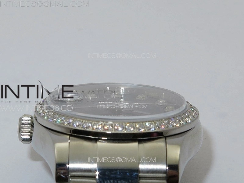 DateJust 31mm 178271 SS Crystal Bezel APSF Best Edition Blue Dial Crystal Markers on Oyster Bracelet A2824