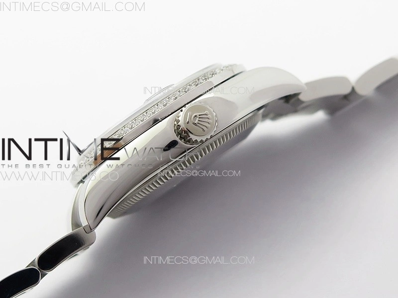DateJust 31mm 178271 SS Crystal Bezel APSF Best Edition Blue Dial Crystal Markers on Oyster Bracelet A2824