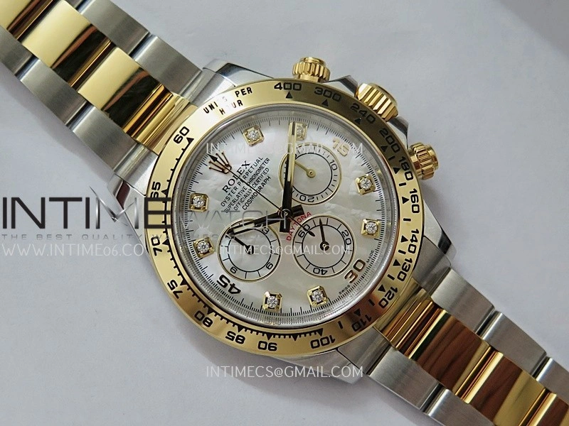 Daytona 116503 904L SS YG VF 1:1 Best Edition White MOP Dial On SS YG Bracelet DD4130