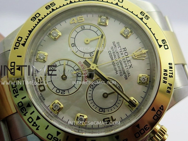 Daytona 116503 904L SS YG VF 1:1 Best Edition White MOP Dial On SS YG Bracelet DD4130