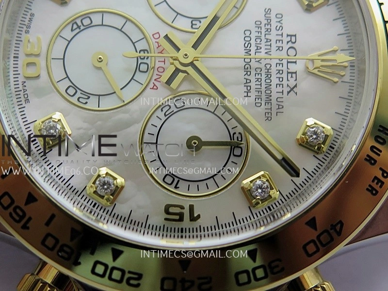 Daytona 116503 904L SS YG VF 1:1 Best Edition White MOP Dial On SS YG Bracelet DD4130