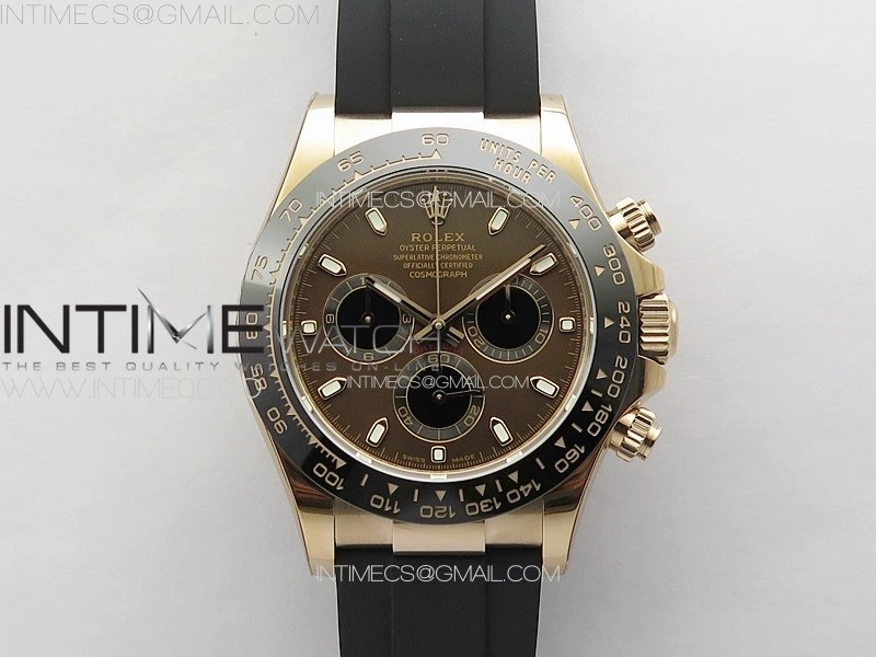 Daytona 116515 BTF 1:1 Best Edition Brown Dial on Oysterflex Rubber Strap SA4130 V2