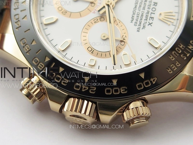 Daytona 116515 RG BTF 1:1 Best Edition White Dial on Oysterflex Rubber Strap SA4130