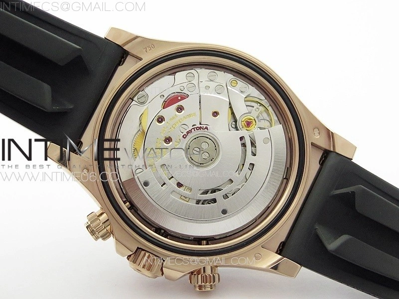 Daytona 116515 RG BTF 1:1 Best Edition White Dial on Oysterflex Rubber Strap SA4130