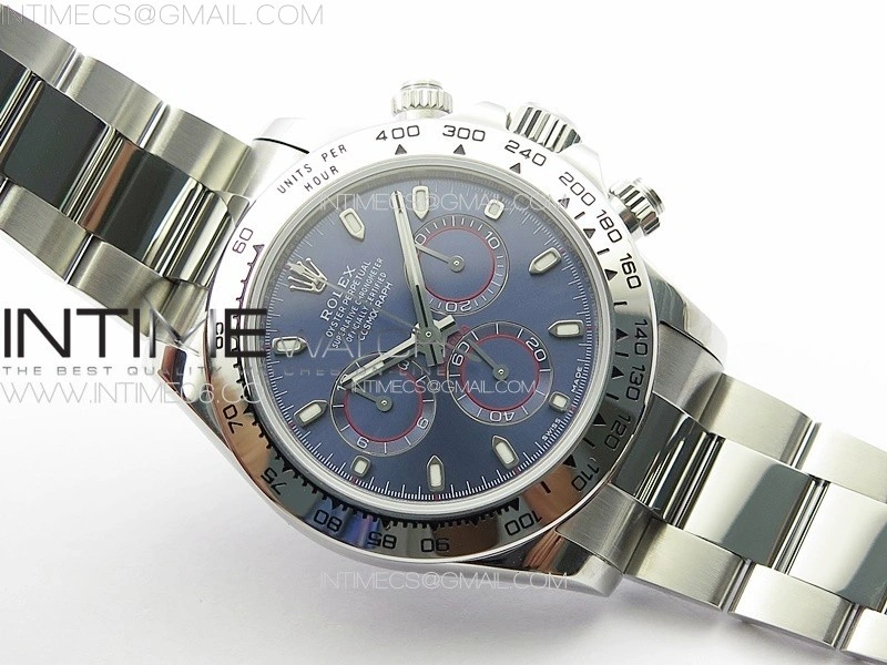Daytona 116520 APSF Best Edition Blue Dial Stick Markers On SS Bracelet Slim A7750