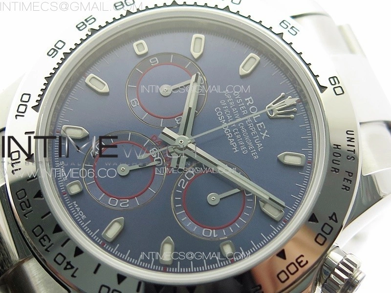Daytona 116520 APSF Best Edition Blue Dial Stick Markers On SS Bracelet Slim A7750