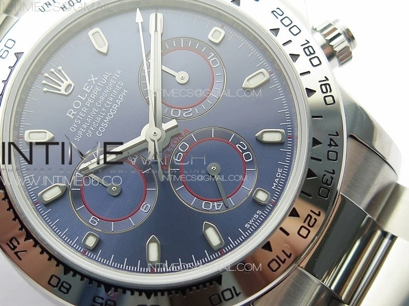 Daytona 116520 APSF Best Edition Blue Dial Stick Markers On SS Bracelet Slim A7750