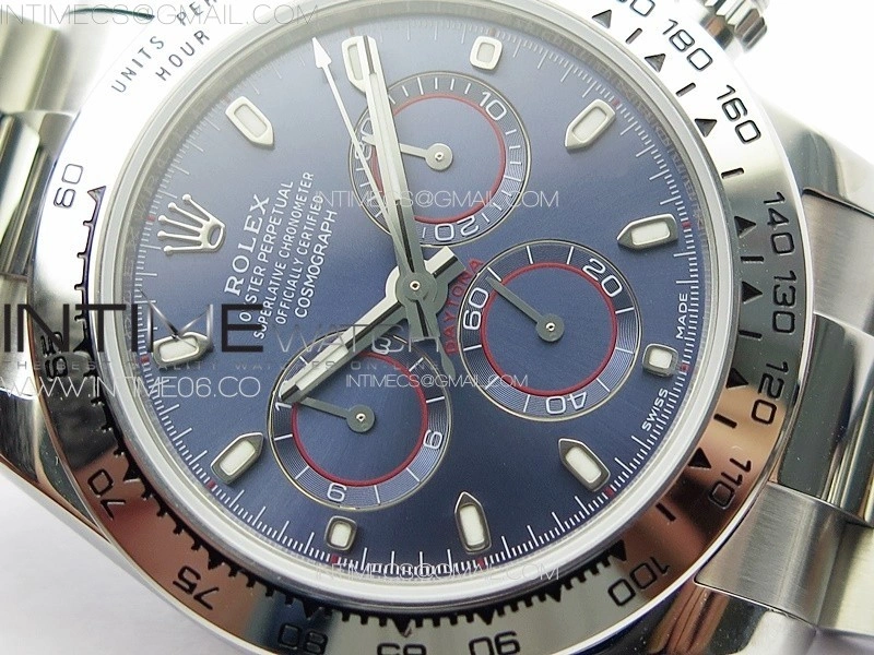 Daytona 116520 APSF Best Edition Blue Dial Stick Markers On SS Bracelet Slim A7750