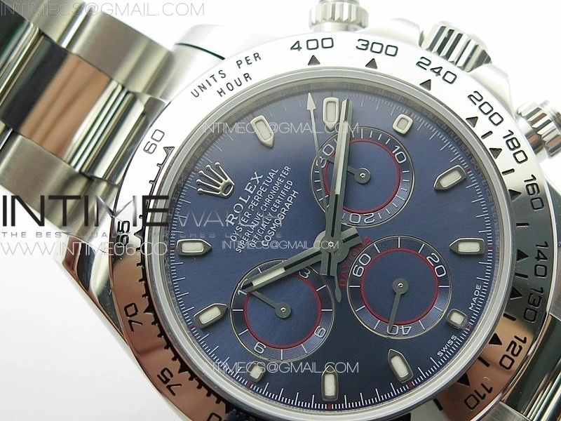 Daytona 116520 APSF Best Edition Blue Dial Stick Markers On SS Bracelet Slim A7750