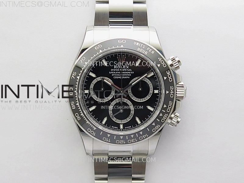 Daytona 126500 VSF 1:1 Best Edition 904L Steel Black Dial on SS Bracelet Asian 4801